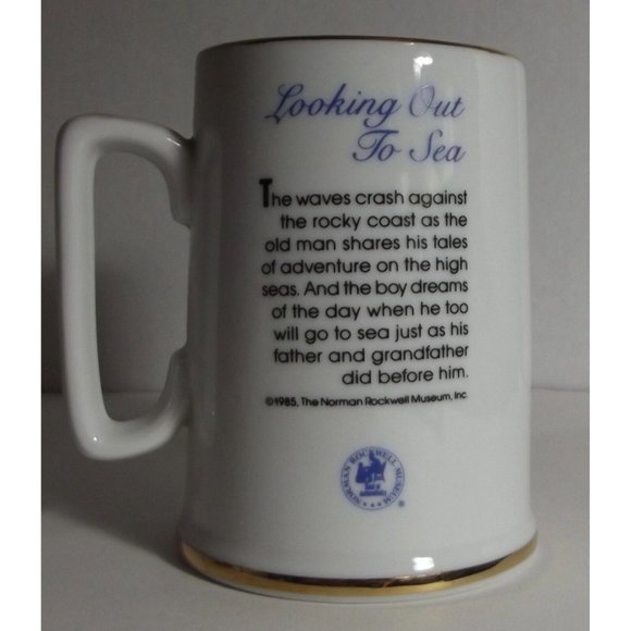 Norman Rockwell Museum 1985 Looking Out to Sea Coffee Mug Cup Art Collection - Picture 5 of 12